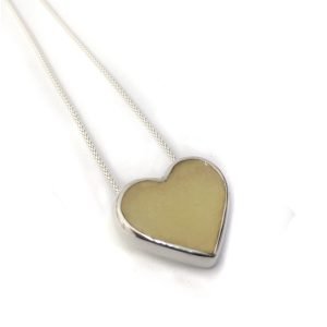 Colgante "Corazón" con leche materna